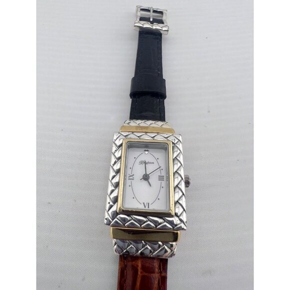 Brighton Augusta Silver Tone Case Quartz Women\'s Watch New Battery Reverse band main image 4